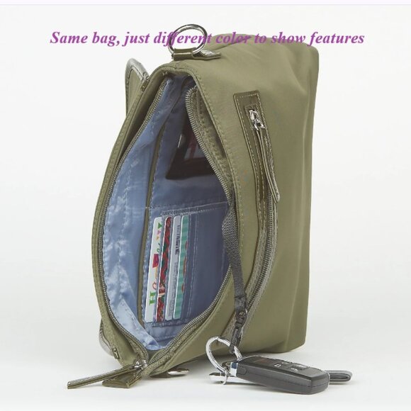 IHKWIP THE CONVERTIBLE BUCKLE UP SHOULDER BAG W/ CROSSBODY STRAP - DENIM STITCH - Picture 4 of 6